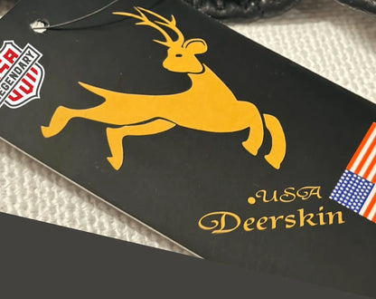 Legendary Deerskin Fingerless Motorcycle Gloves