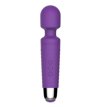 Mini Halo Wireless 20X Wand Vibrator In Amethyst