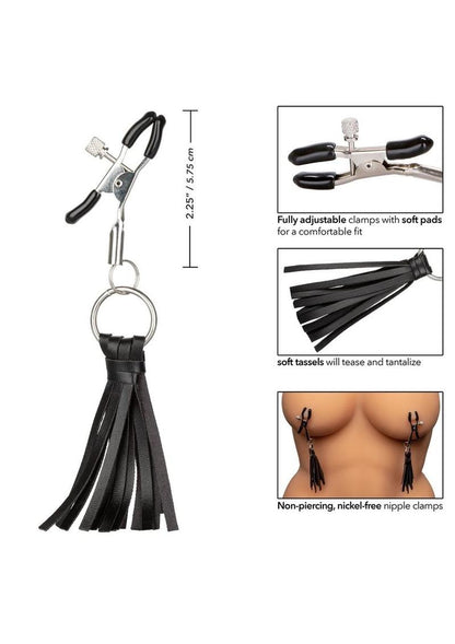 Playful Tassels Nipple Clamps - Adjustable Designer Clamps