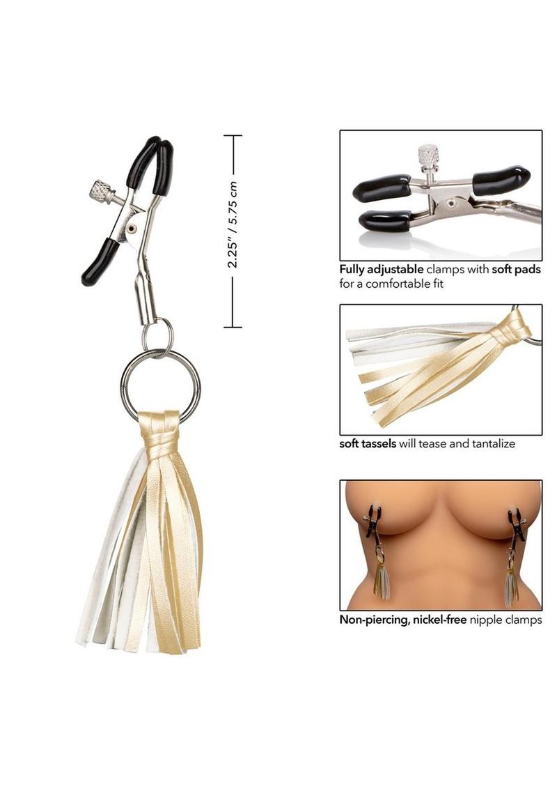 Playful Tassels Nipple Clamps - Adjustable Designer Clamps
