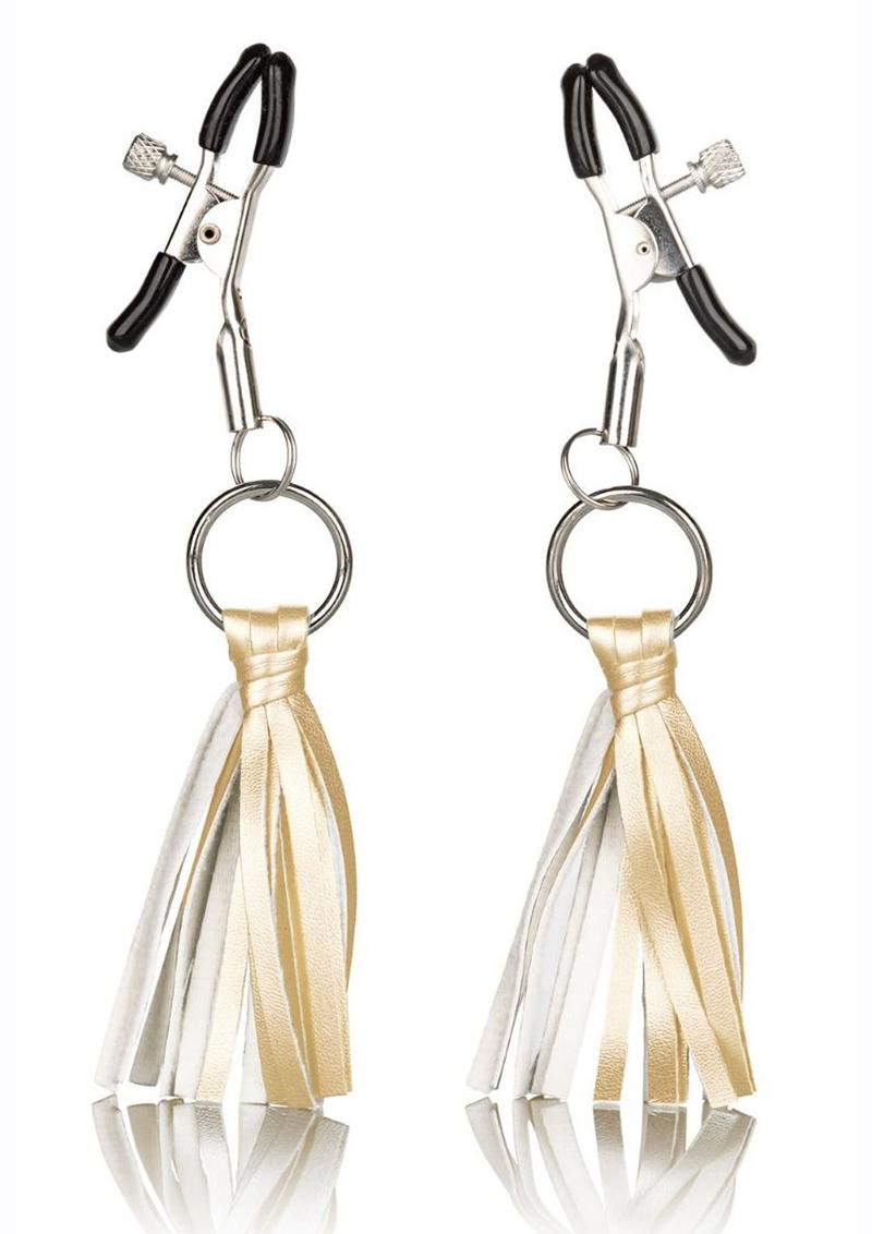 Playful Tassels Nipple Clamps - Adjustable Designer Clamps