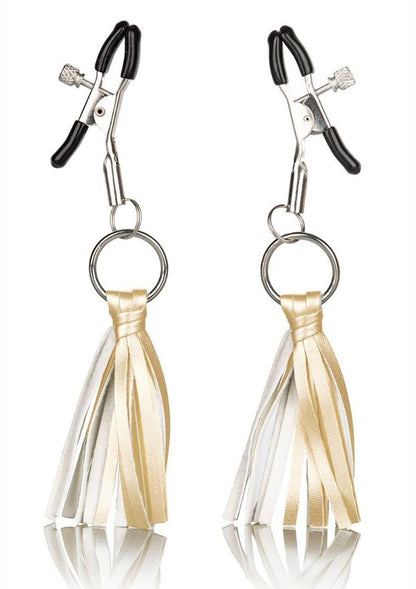 Playful Tassels Nipple Clamps - Adjustable Designer Clamps