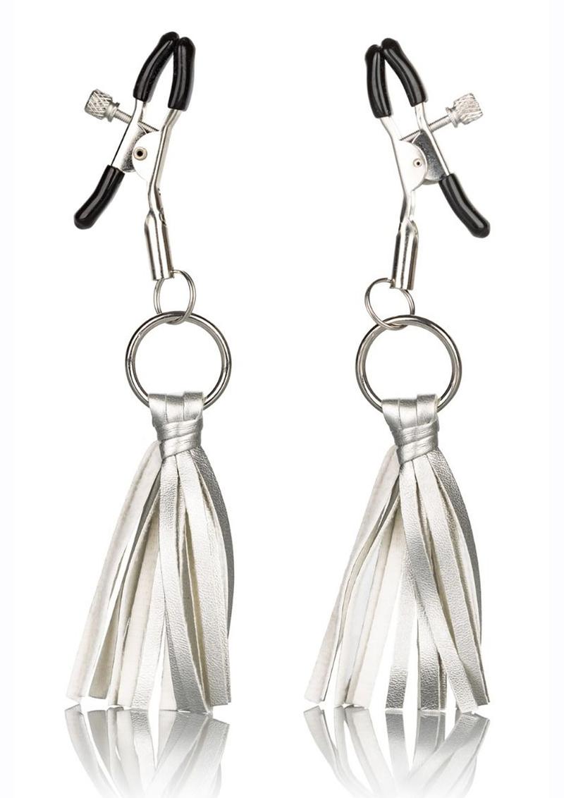 Playful Tassels Nipple Clamps - Adjustable Designer Clamps