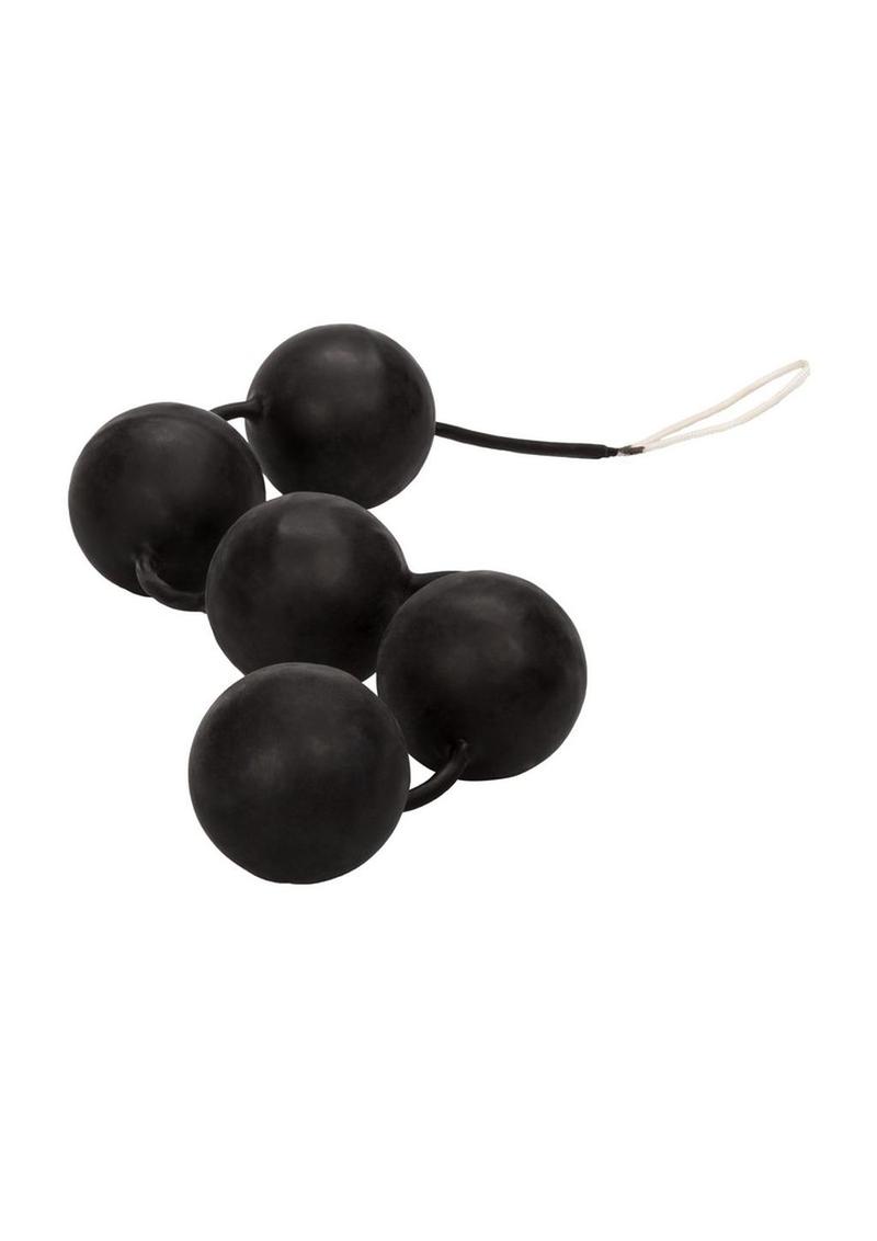 Power Balls Latex-Dipped Kegel Balls - 5-Bead String (Black)