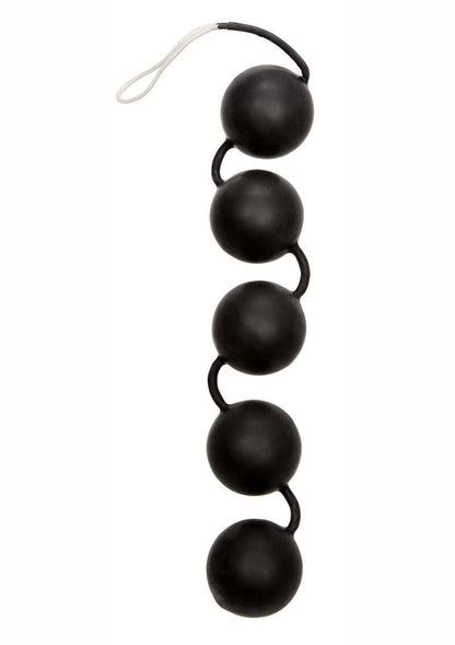 Power Balls Latex-Dipped Kegel Balls - 5-Bead String (Black)