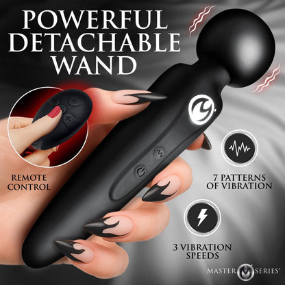 Master Series Thunderstick Thigh Strap Wand Vibrator With Wireless Remote