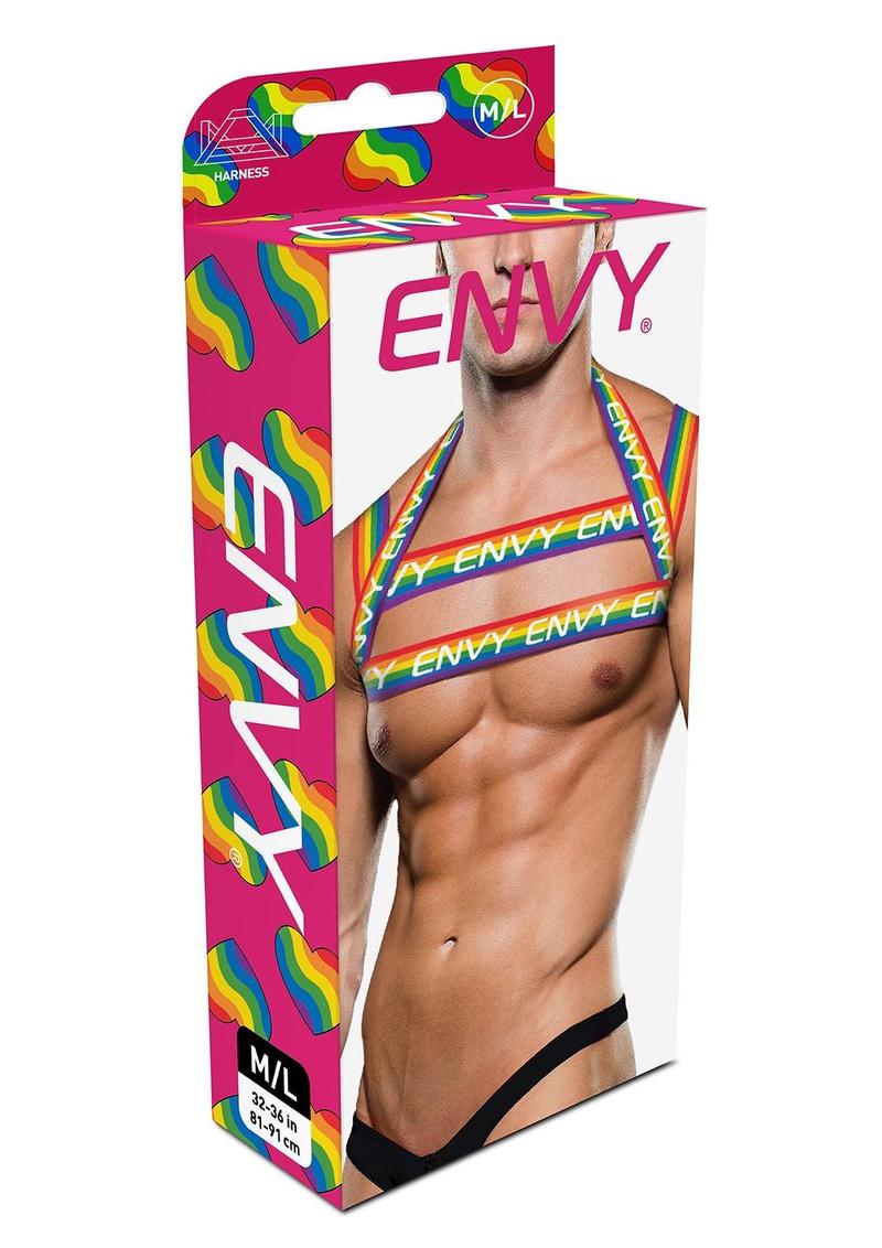 Envy Menswear Rainbow Body Harness | Pride Chest Piece