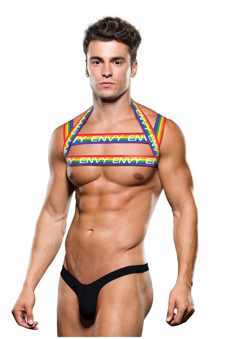 Envy Menswear Rainbow Body Harness | Pride Chest Piece