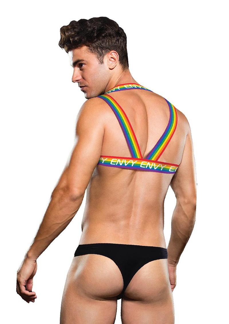 Envy Menswear Rainbow Body Harness | Pride Chest Piece