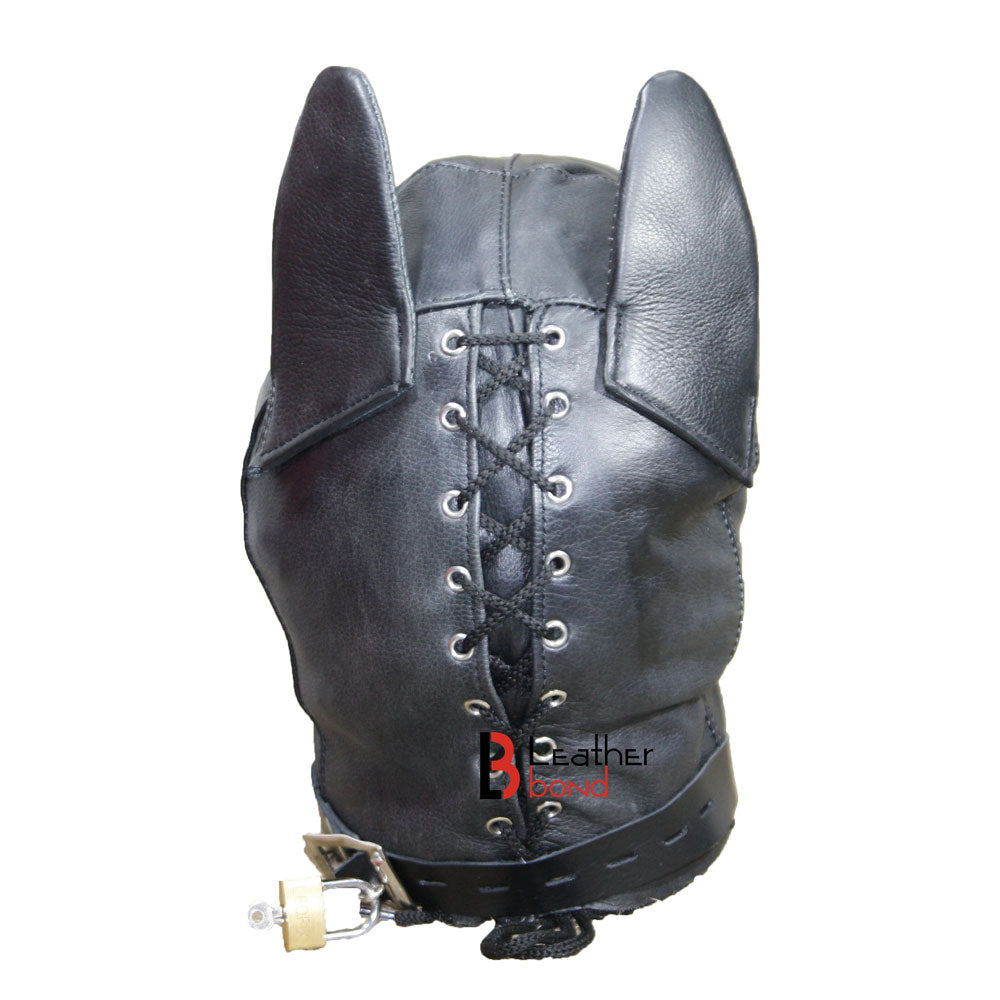 Puppy Play Animal Role Bondage Set Cowhide Leather Restraint 5 Pieces Set.