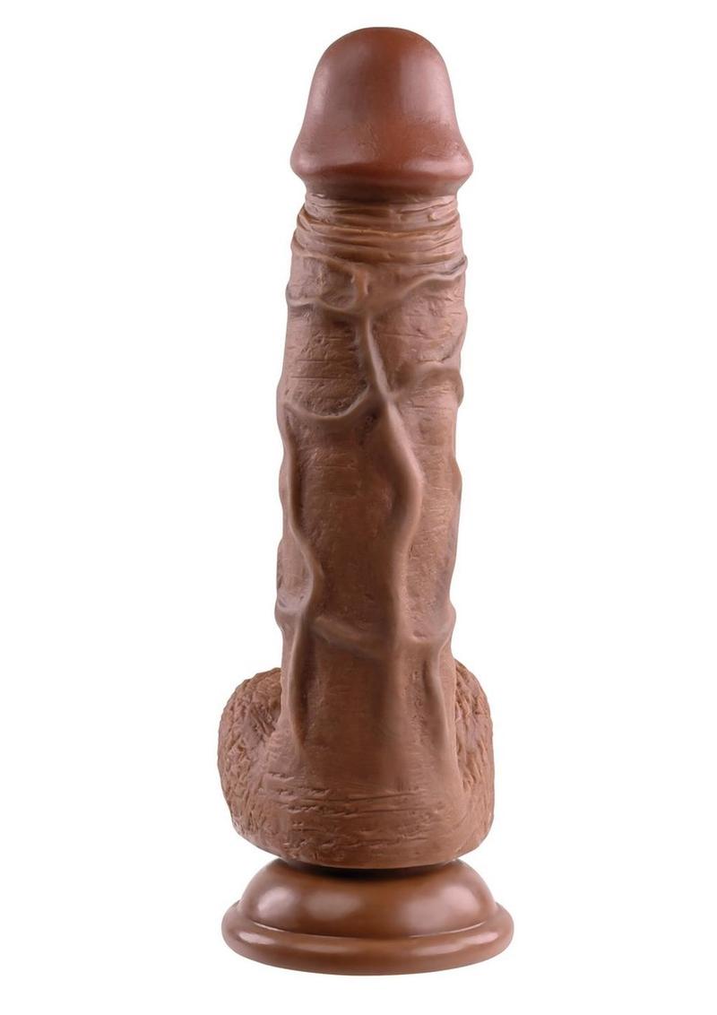 Envy Menswear 8" Realistic Dildo | Dual-Density | Chocolate