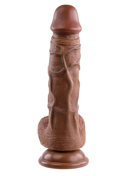 Envy Menswear 8" Realistic Dildo | Dual-Density | Chocolate