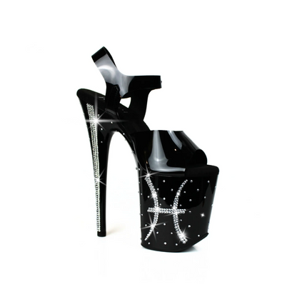 Pisces Zodiac Crystal Platform 8-Inch Heels