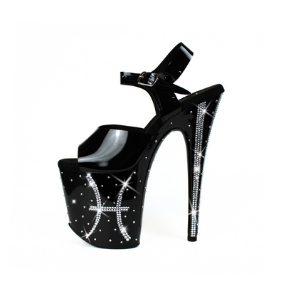 Pisces Zodiac Crystal Platform 8-Inch Heels