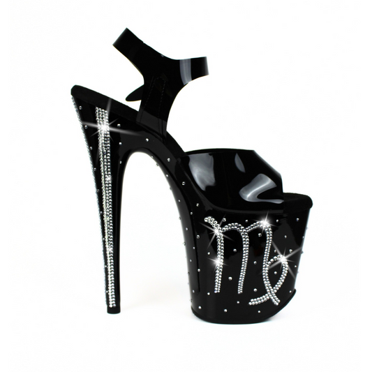 ZODIAC Virgo Limited Edition Crystal Platform Heels