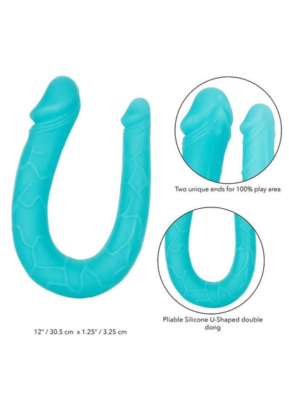 AC/DC Silicone Double Dong - 12" U-Shape Dual Penetration