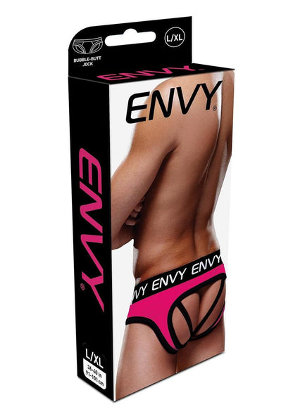 Envy Menswear Solid Jockstrap Brief | Pink/Yellow, Blue/Pink, Black/Pink & Blue/Red