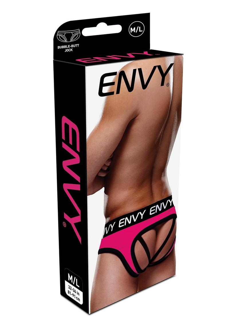 Envy Menswear Solid Jockstrap Brief | Pink/Yellow, Blue/Pink, Black/Pink & Blue/Red