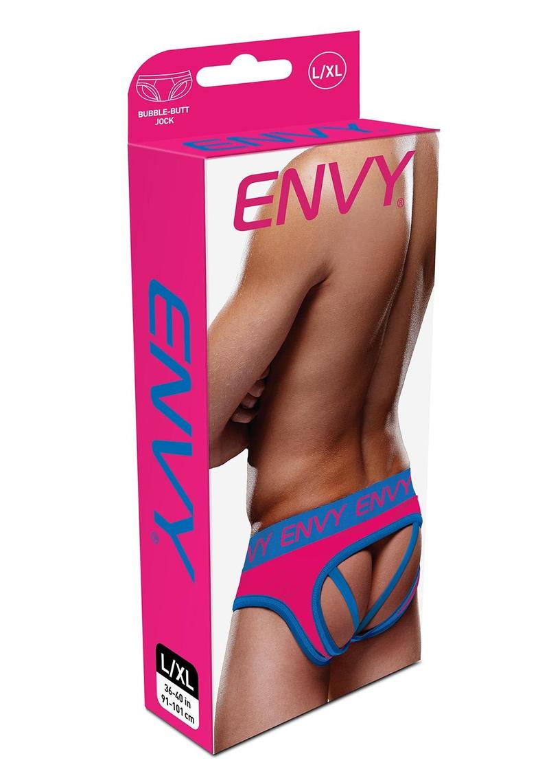 Envy Menswear Solid Jockstrap Brief | Pink/Yellow, Blue/Pink, Black/Pink & Blue/Red