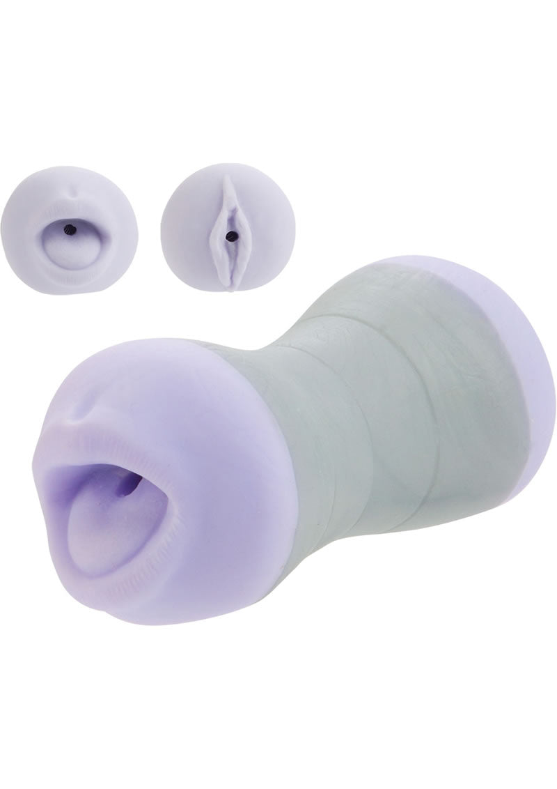 Travel Gripper Dual Density Stroker - Mouth & Pussy