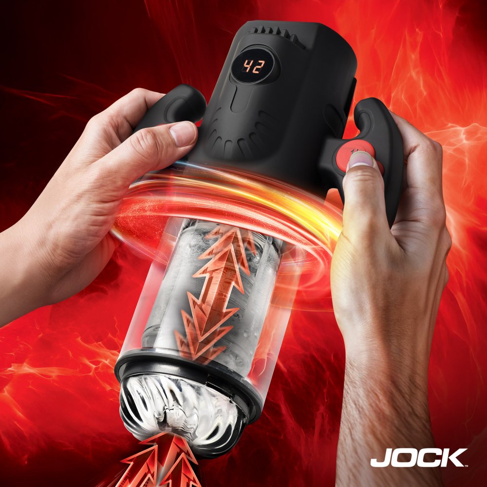 JOCK Advanced Turbo Max Spinning Thrusting And Sucking Masturbator