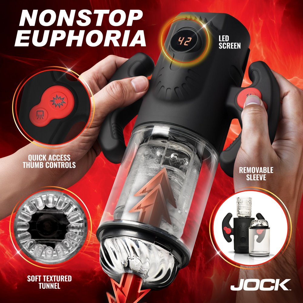 JOCK Advanced Turbo Max Spinning Thrusting And Sucking Masturbator