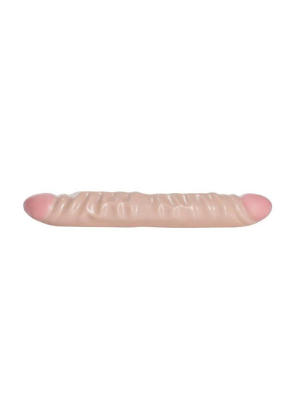 Veined Double Dong 12" - Realistic Dual-End Dildo (Vanilla)