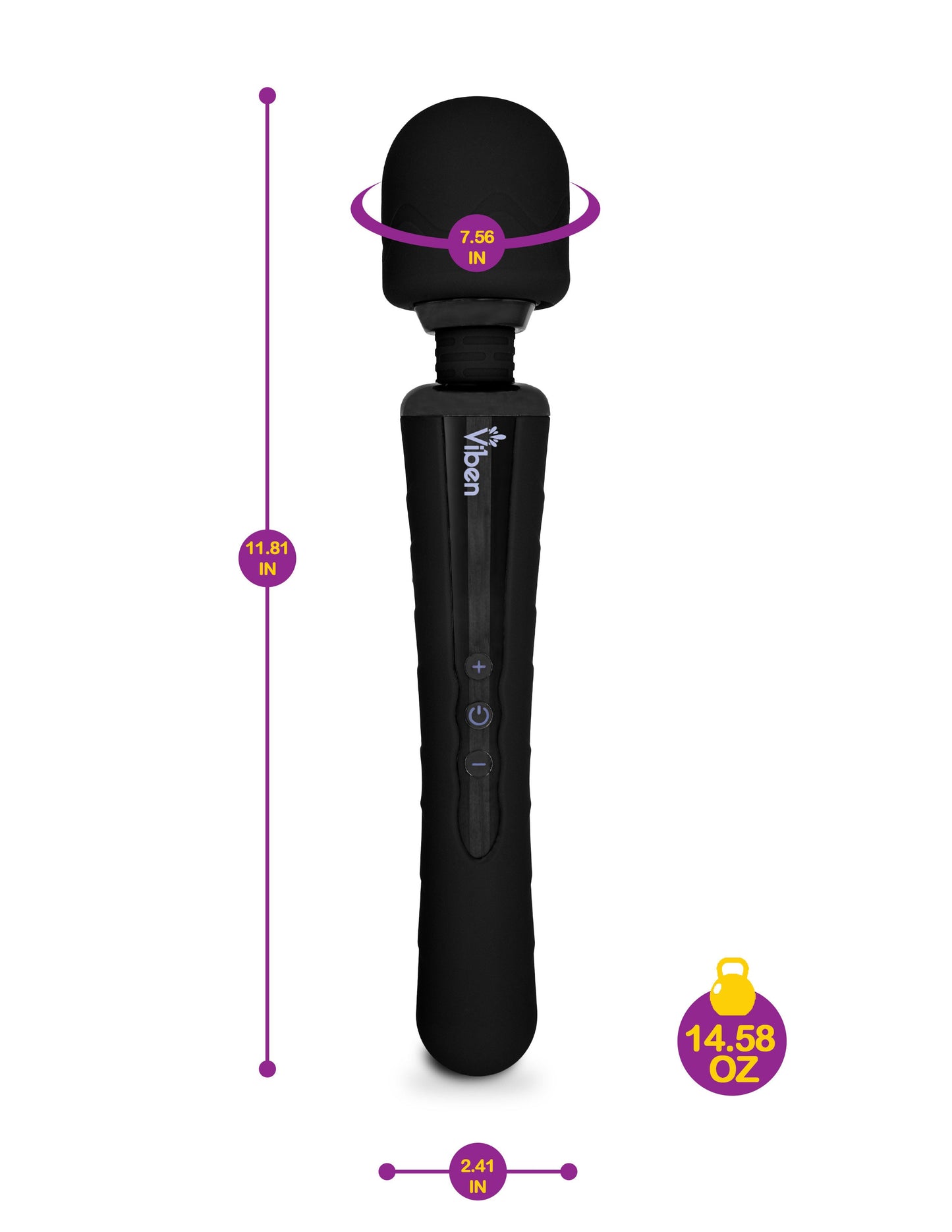 Viben Obsession Full-Size Rechargeable Wand Vibrator
