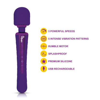 Viben Obsession Full-Size Rechargeable Wand Vibrator