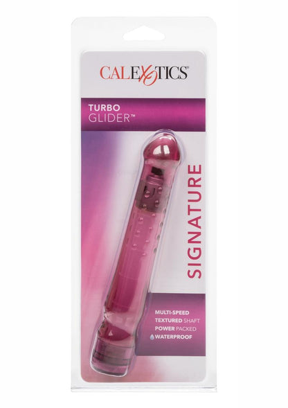 Waterproof Turbo Glider Vibrator 6.5" - Raspberry Crush Pink